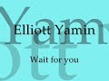 Elliot Yamin Wait For You Lyrics