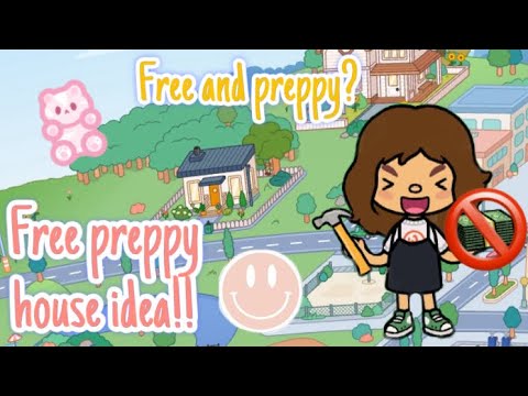 Free preppy toca boca house idea! - YouTube