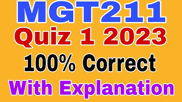 MGT211 Quiz 1 Spring 2023/Mgt211 quiz 1 2023/ Mgt211 quiz 1 solved 2023 #mgt211quiz12023 #spring2023