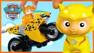 Cat Pack Toy Rescues and More!  PAW Patrol  Toy Pretend Play for Kids