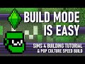 The Sims 4 - Building Tutorial &amp; Pop-Culture Speed Build NOCC Part 1