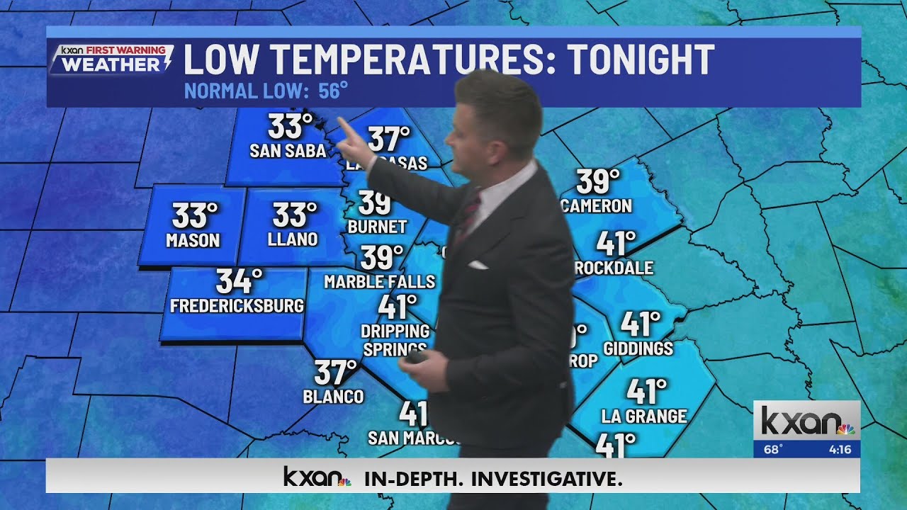 Patchy freeze in parts of Central Texas Thursday morning | KXAN ...