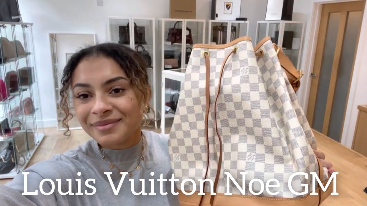 Louis Vuitton Damier Azur Noe GM Shoulder Bag 