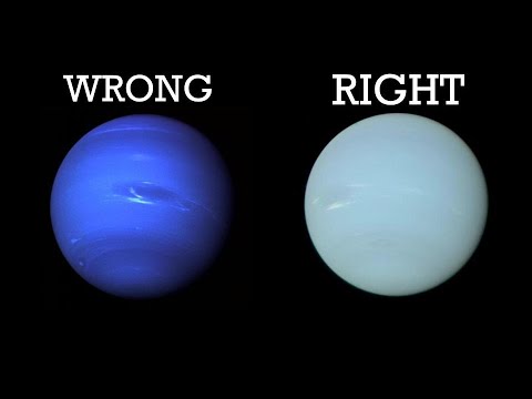 We were wrong about Neptune's color... (It looks like Uranus)