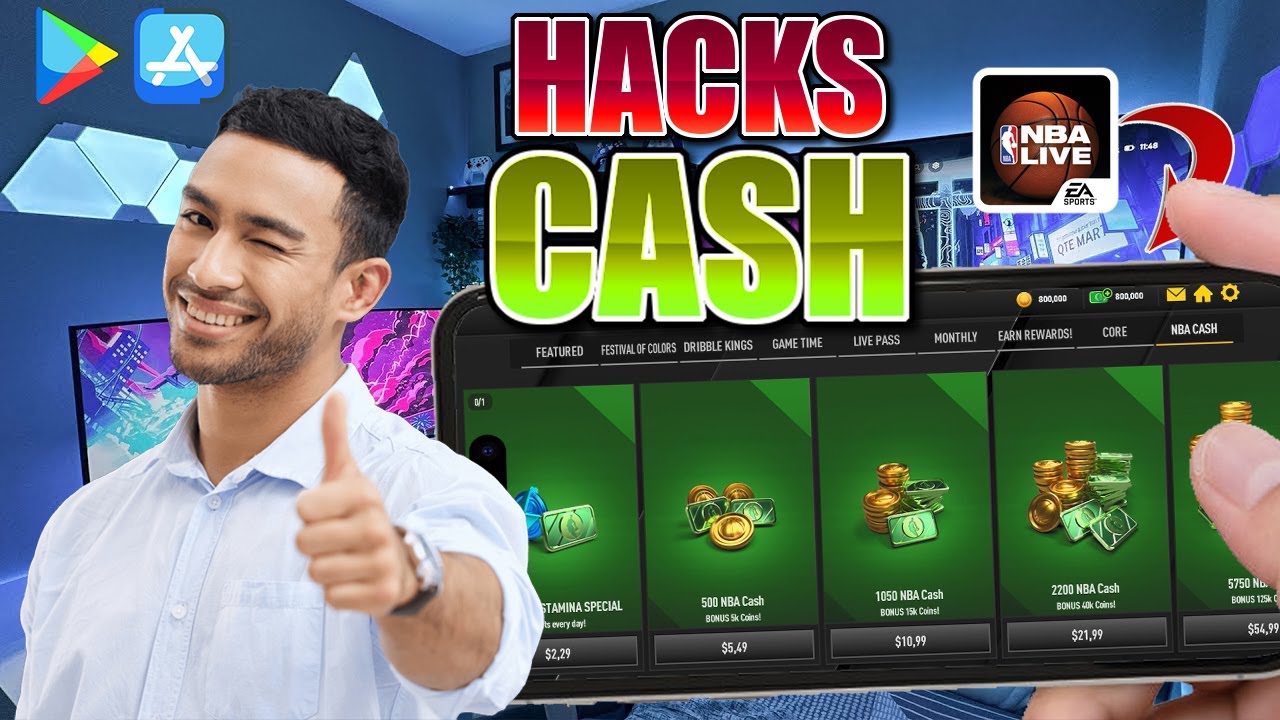 NBA Live Mobile Hack . How I Get FREE Cash & Coins Unlimited On NBA