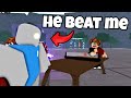 Fighting my TOP 1 Fan in The Strongest Battlegrounds