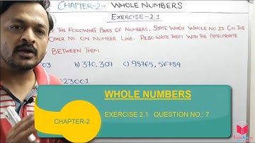 Q7) EX-2.1 Class 6th Maths Whole Numbers | Maths Class 6th CBSE NCERT | Apni Classroom By Deepak