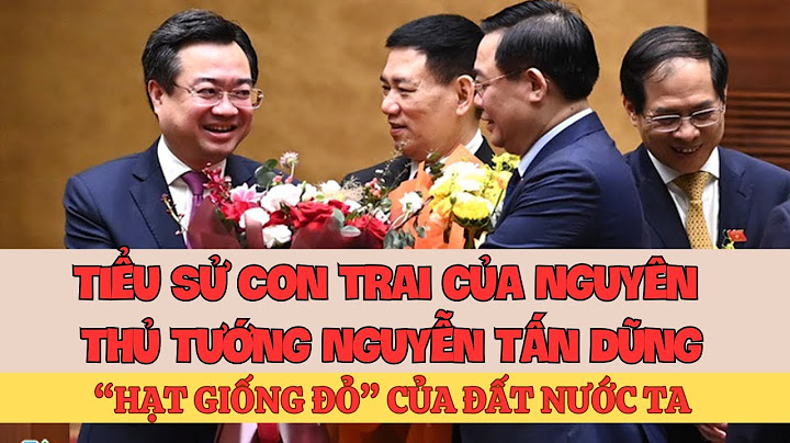 Tiểu Sử con trai Nguyên Thủ Tướng Nguyễn Tấn Dũng: Ông Nguyễn Thanh Nghị