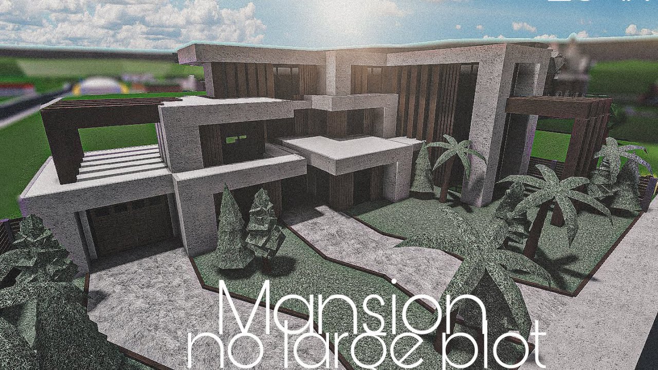 Bloxburg: Mansion Modern Minimalist ((No LargePlot)), House Build