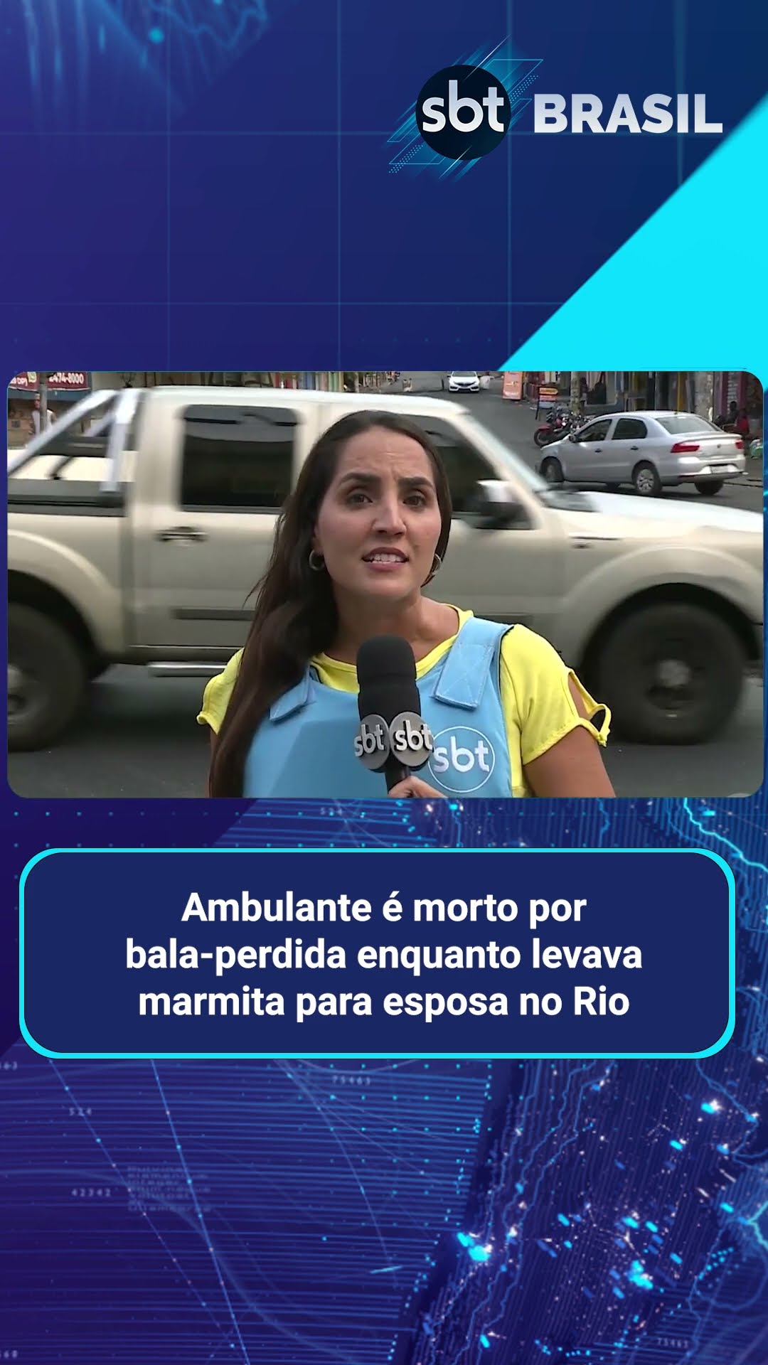 Homem morre baleado enquanto levava almoço para a esposa no Rio | SBT Brasil (13/03/25)