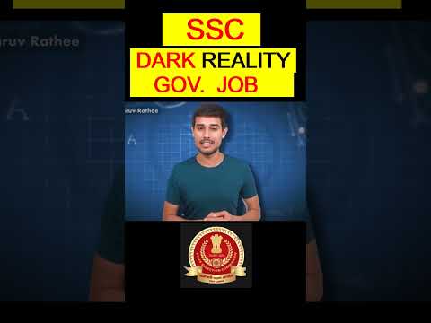 Dark Reality Of Government Jobs. || @dhruvrathee @RankersGurukul || #shorts #youtubeshorts #cgl