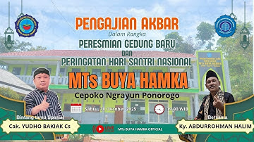 🔴Pengajian Akbar Ky. ABDURROHMAN HALIM | CAK YUDHO Cs. | MTs BUYA HAMKA CEPOKO | 18 Oktober 2025