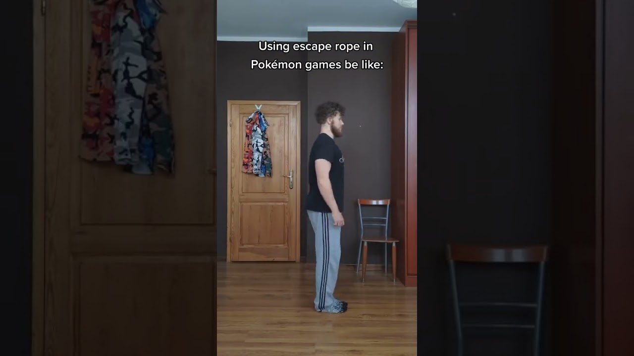 Using escape rope in Pokemon games 