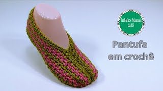 Pantufa em crochê