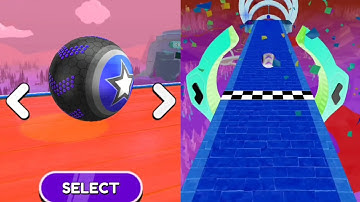 Going Ball 🏀 vs Reverse gameplay Hard Level Ball Colour Run , iOS Android New Update ( part : 2053 )