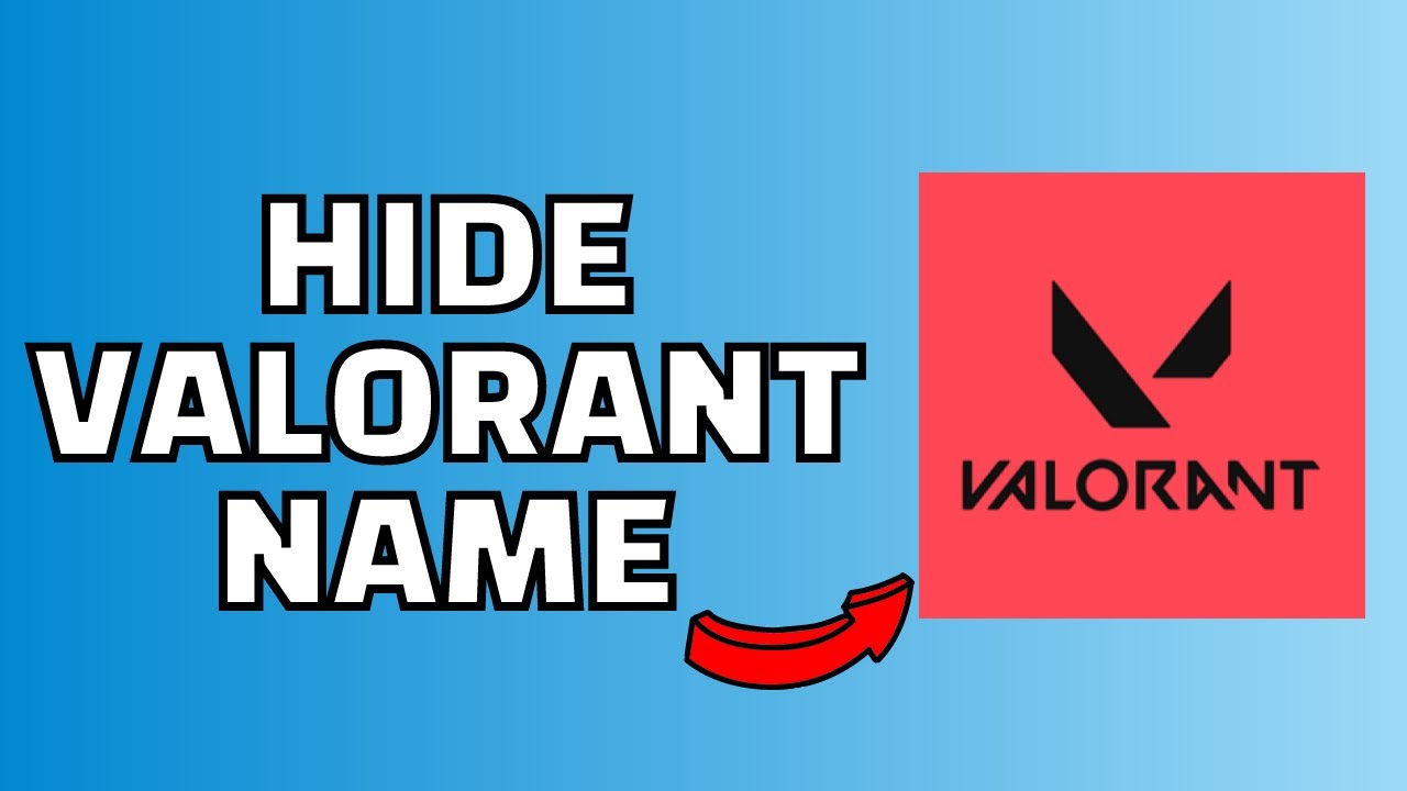 How to Hide Name in Valorant (Easy!) YouTube