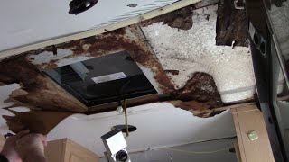 How to Repair Water Damaged Ceiling in Trails West Living Quarters or any RV or motor home.