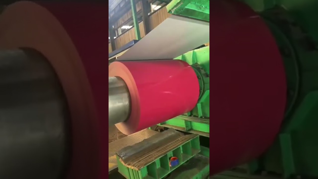 Bright Red Galvalume Prepainted Steel Coils 0.15 Mm High Glossy