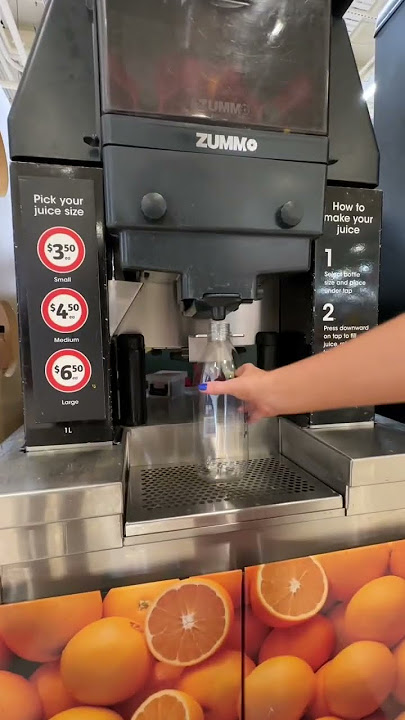 i found a FRESH juice vending machine 😬
