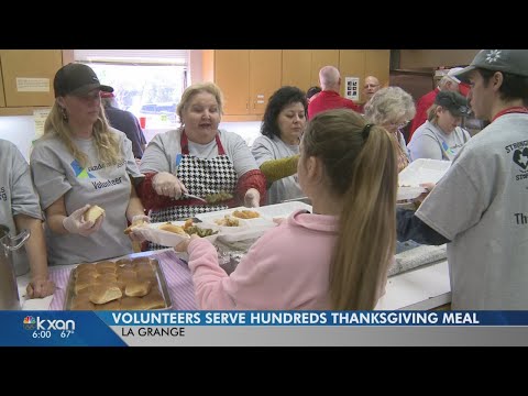 KXAN - Living in hotels and with friends, people in La Grange get break from Harvey on Thanksgiving