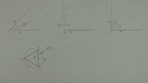 How to draw triangle inside a circle - Engineering drawing - Technical drawing