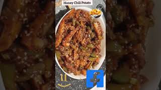 Potato starter| Honey Chili Potato taste as like as we get in restaurants | #shorts #youtubeshorts