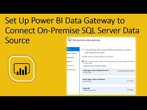 Set Up Power BI Data Gateway to Connect On-Premise Data Sources