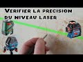 Vérifier la précision horizontale du niveau laser automatique (90 ou 360°)