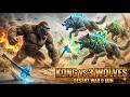 MonsterVerse Guardian Kong vs 3 Mutated Wolves | 9-Min Epic