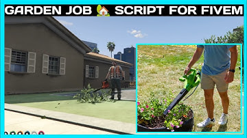 GARDENING 🏡 JOB  *FREE* | FiveM Roleplay Scripts | FiveM Tutorial 2023 | MJ DEVELOPMENT
