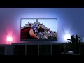 Demo Philips Hue sync to Ambilight 4k TV (Full immersion TV)