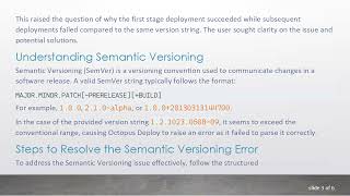 Resolving Semantic Versioning Issues in Azure DevOps with Octopus Deploy