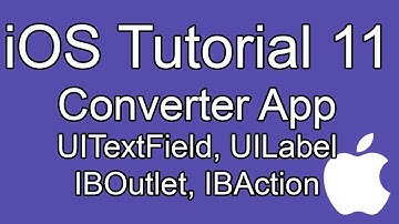iOS tutorial- Part 11- Converter App UITextField, UILabel, IBOutlet, IBAction