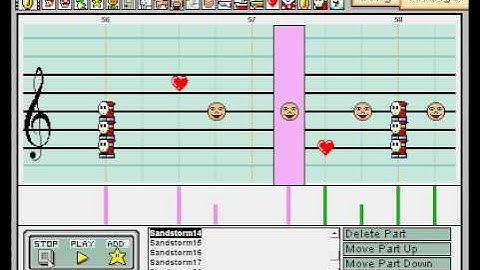 Sandstorm on Mario Paint Composer (Revised with Soundfont)