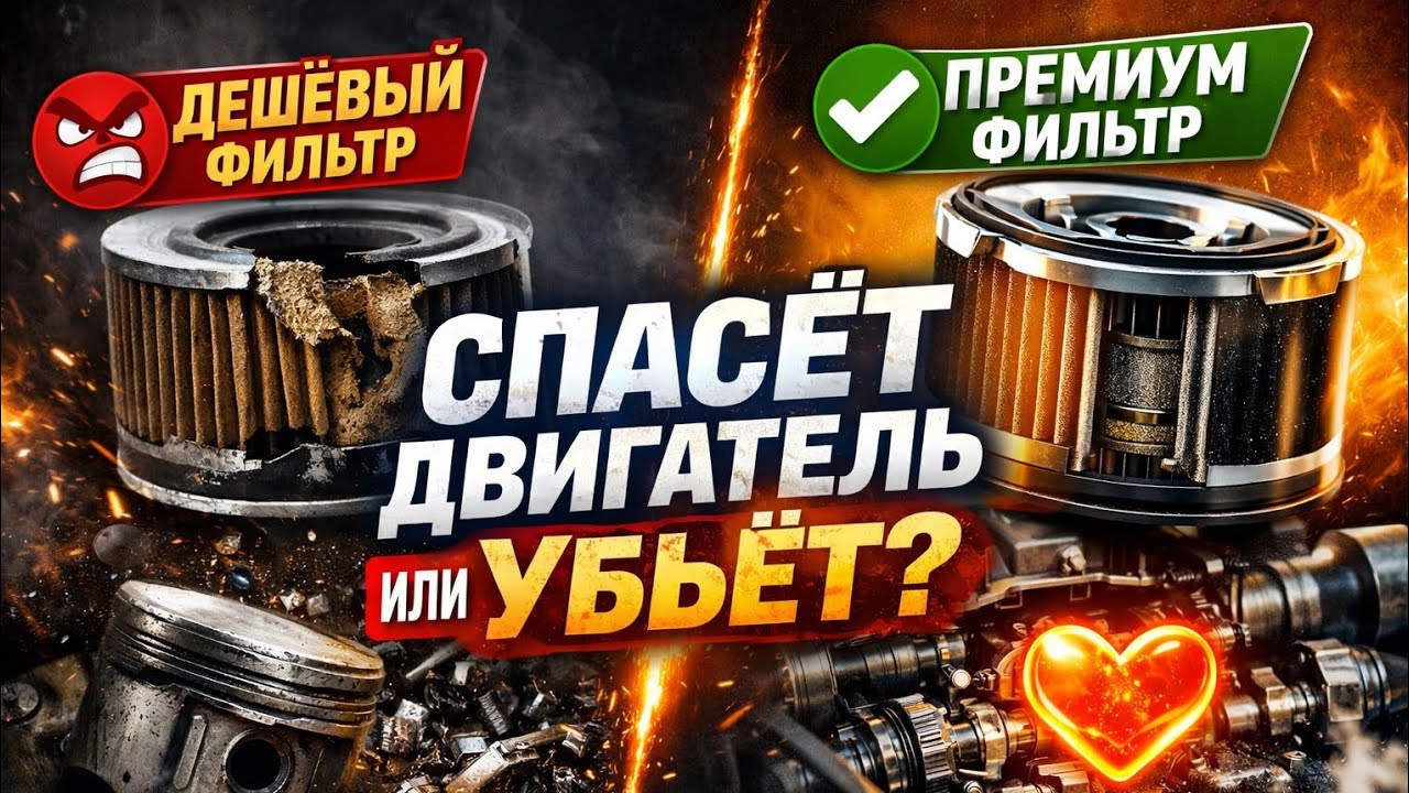 «Какой масляный фильтр реально спасает двигатель? Не дайте дешёвым убить ваш мотор!»