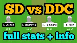 SD vs DDC Dream11| SD vs DDC | SD vs DDC Dream11 Team|