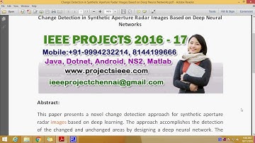 Change Detection in Synthetic Aperture Radar Images Based on Deep Neural Networks