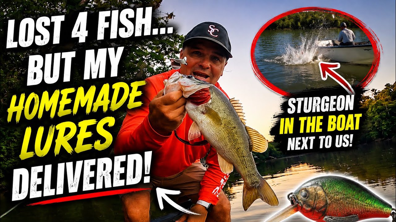🎣 July Bass Fishing | I Lost 4 Fish, But My Homemade Lures Delivered!