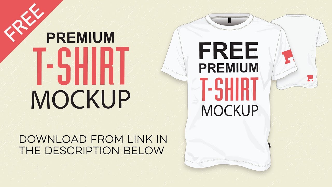 Download Free Vector T Shirt Mockup Template Youtube