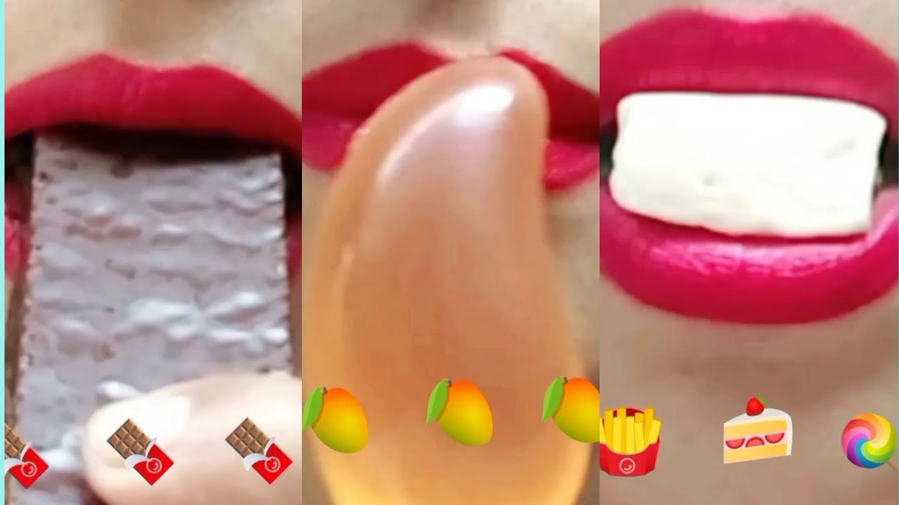 Tc Asmr ASMR eating sounds 1 minute for sleep #asmr #mukbang #eating # ...