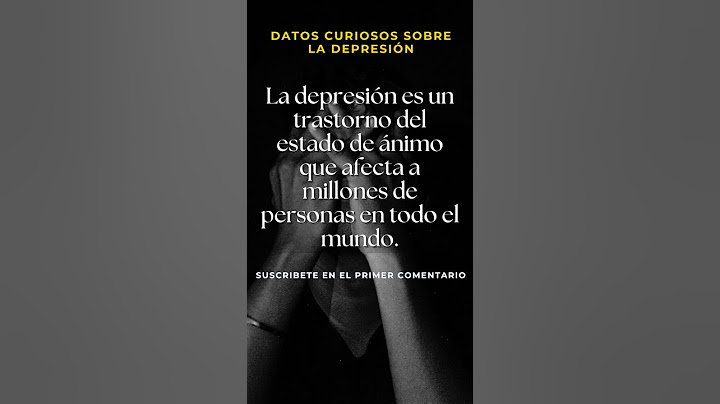 DEPRESIÓN Datos Curiosos Parte 1 #shorts #depresion #depresión #transtornoestadodeanimo
