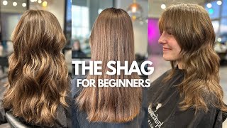 How to Cut a Shag  Womens layered hair cutting tutorial unisex before and after