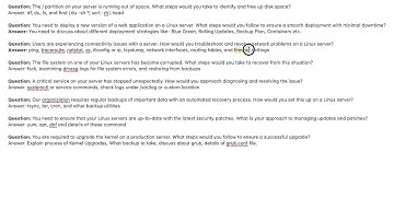 Scenario Based Linux Interview Questions for Experienced Candidates
