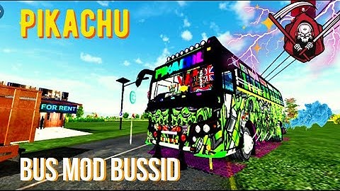 PIKACHU kerla Zedone Bus Mod In Bus Simulator Indonesia || Bussid Bus Mod || Bussid || Pikachu bus