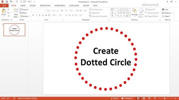 How to Create Dotted Circle In PowerPoint
