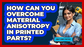 How Can You Overcome Material Anisotropy In Printed Parts? - How It Comes Together