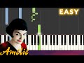 Yann tiersen  comptine dun autre t amelie easy piano tutorial