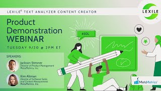 Lexile Text Analyzer Content Creator Product Demo