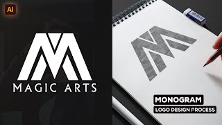 Monogram Logo Design Process From Sketch To Finished
