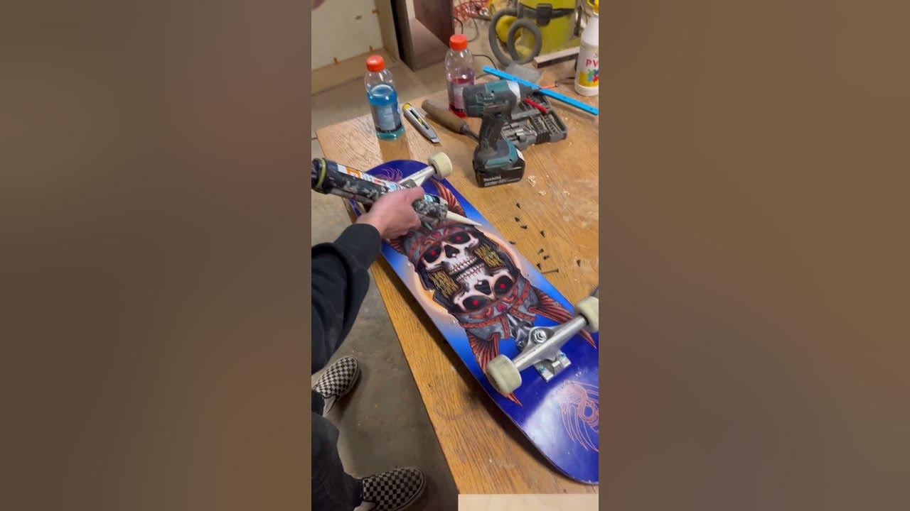 Installing deck rails on the Andy Anderson heron egg! skateboarding 